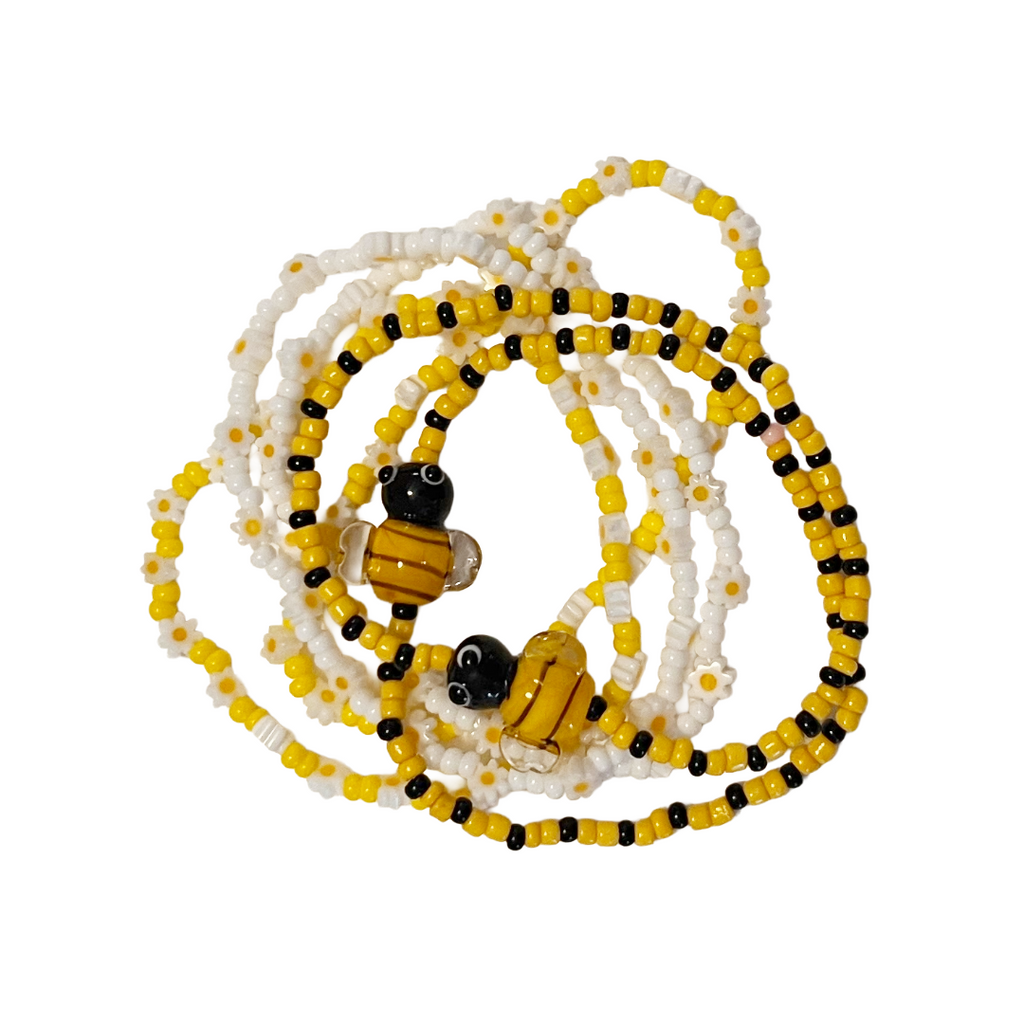 Bumble Bee & Daisy Bracelets and Earrings