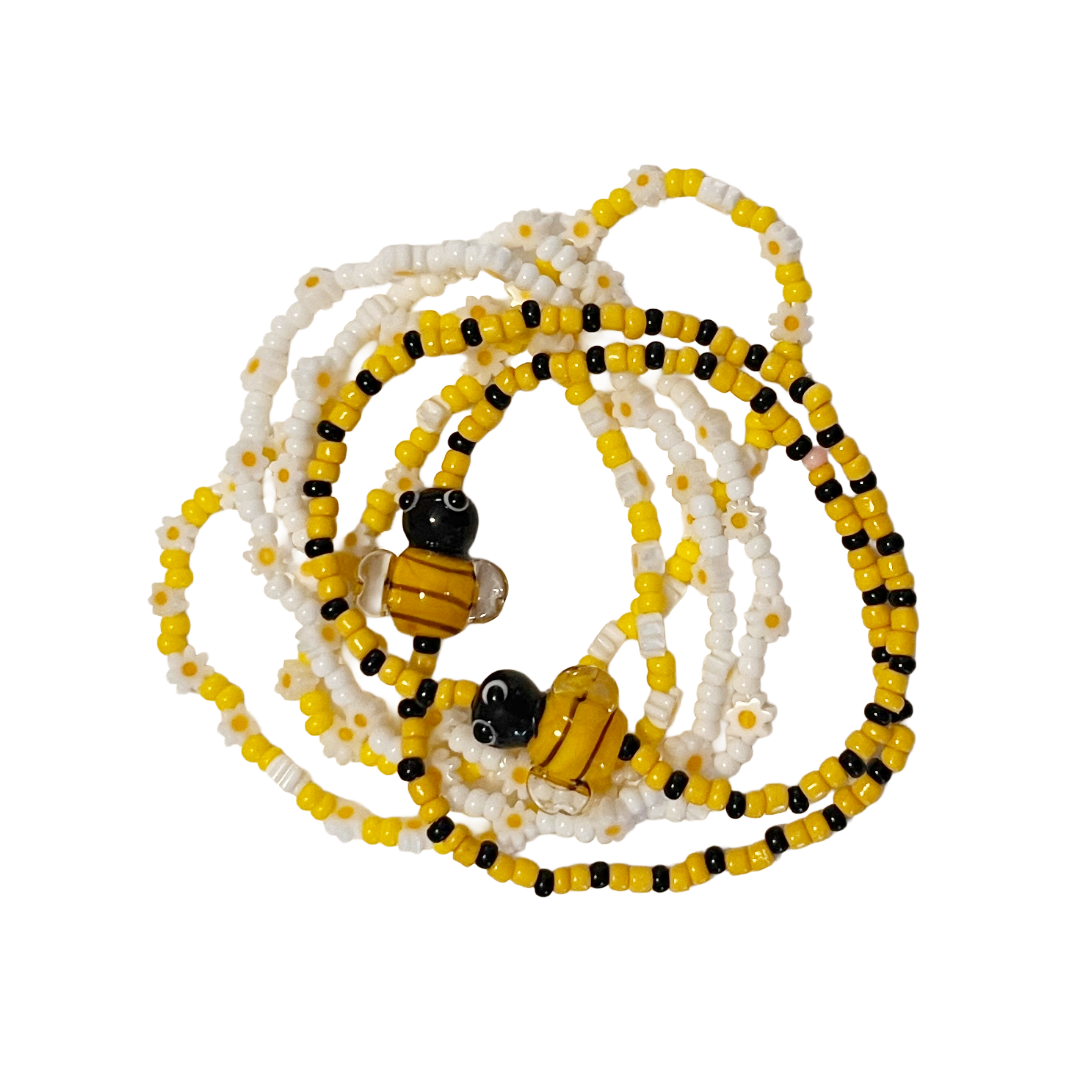Bumble Bee & Daisy Bracelets and Earrings