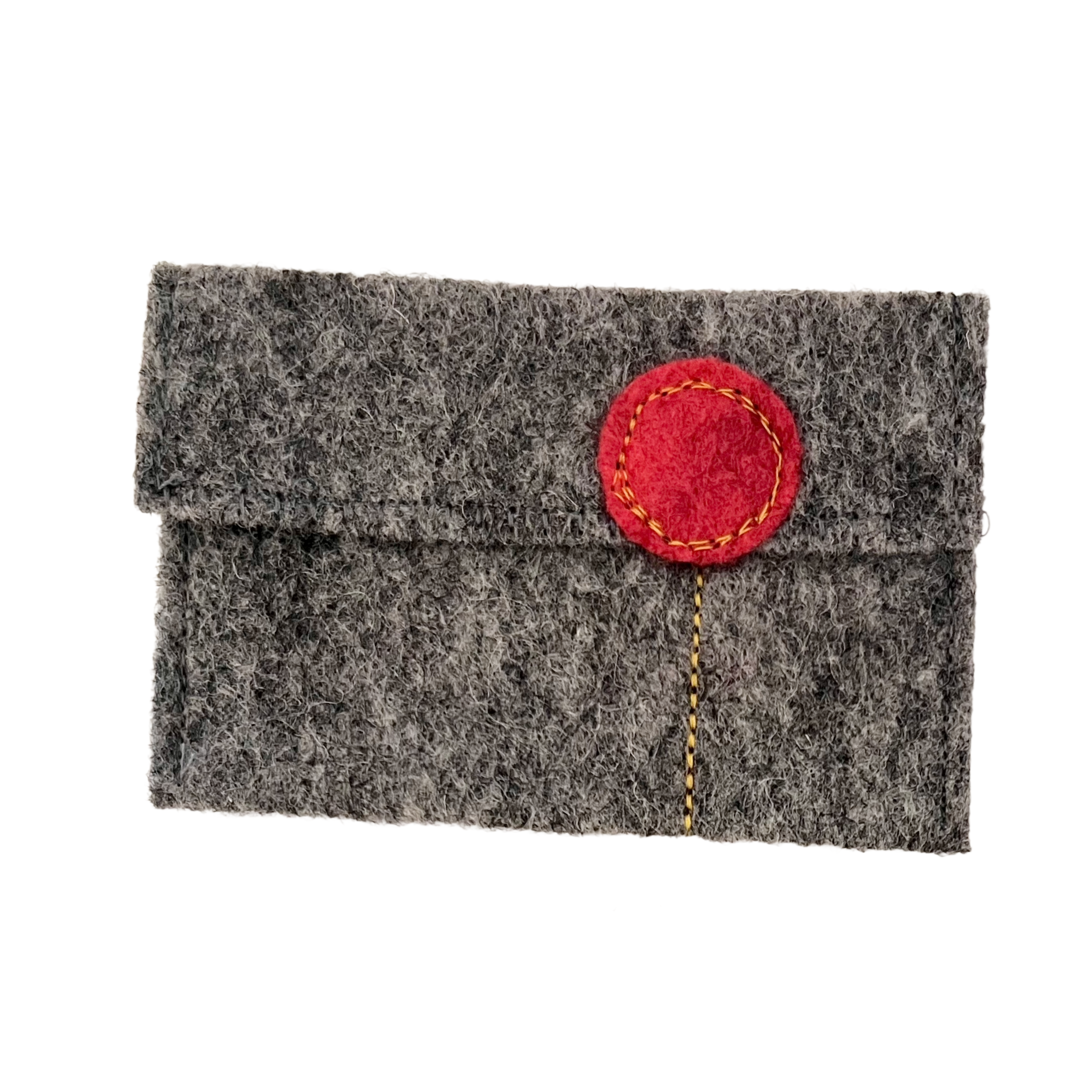 Heather Gray Wool Felt Gift Card Holders