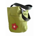 Green Canvas Book Tote 🌺
