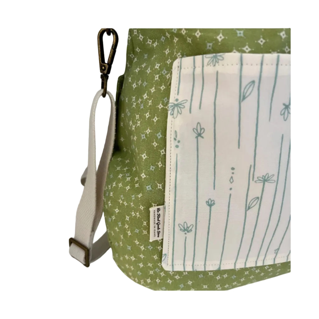 Khaki Canvas Bucket Bag