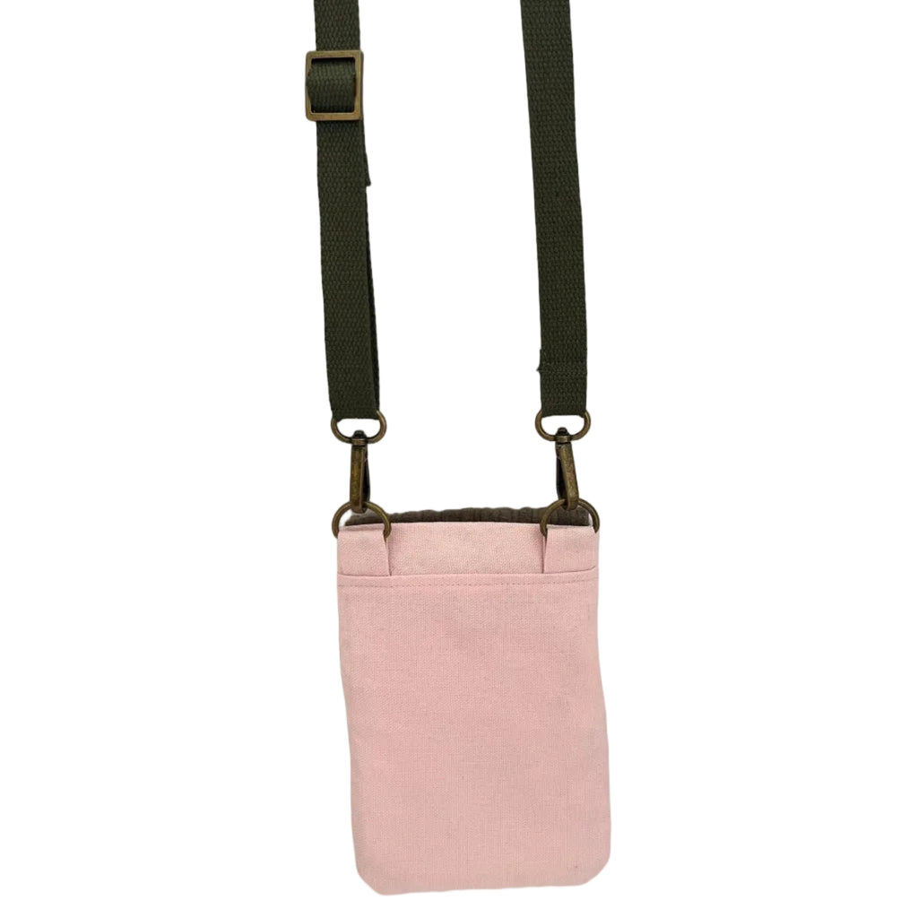Blush Pink Petite Canvas & Corduroy Crossbody