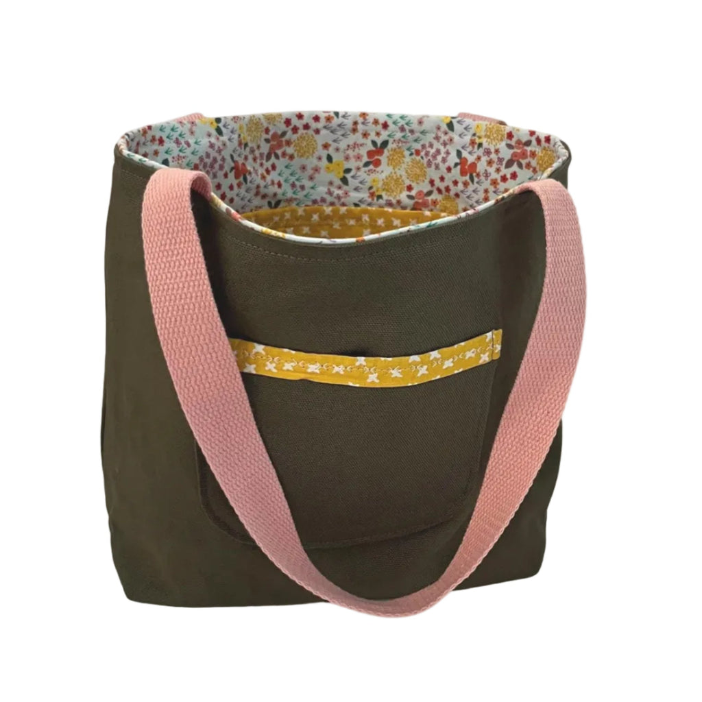 Army Green Canvas Market Tote