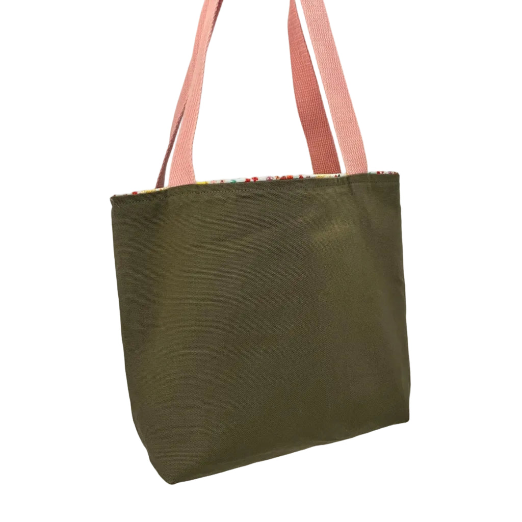 Army Green Canvas Market Tote
