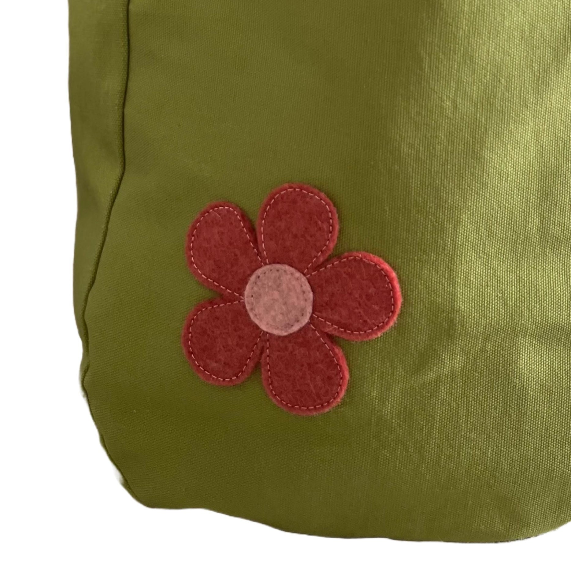 Green Canvas Book Tote 🌺