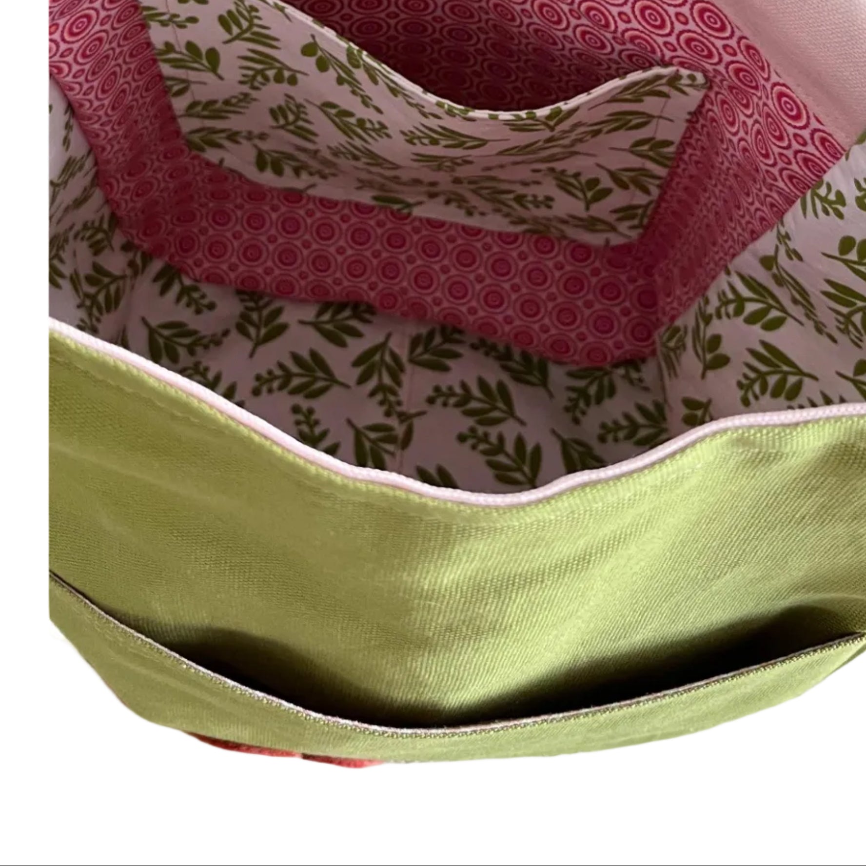 Green Canvas Book Tote 🌺