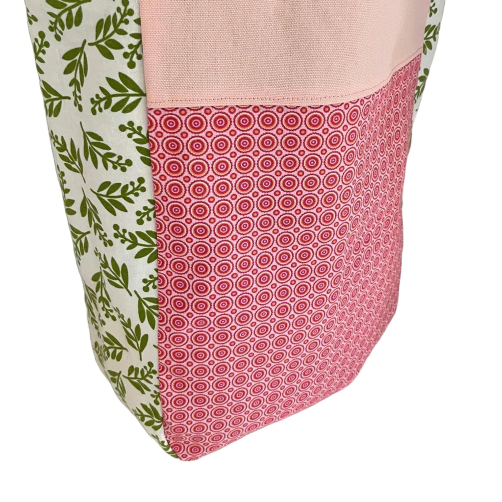 Green Canvas Book Tote 🌺
