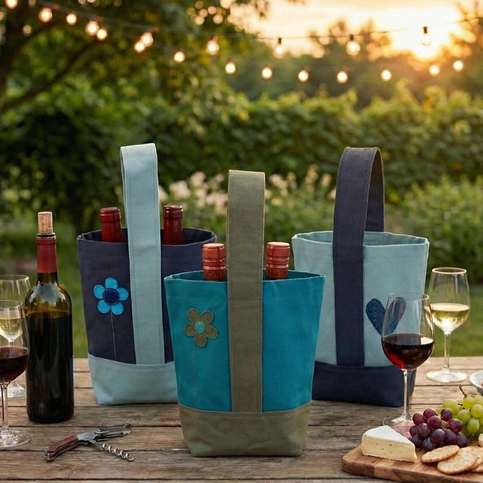 Canvas Wine Tote
