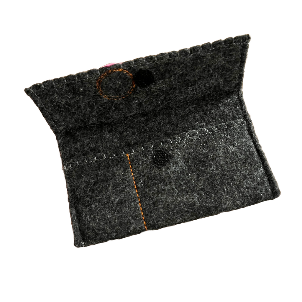 Charcoal Polyester Felt Gift Card Holders