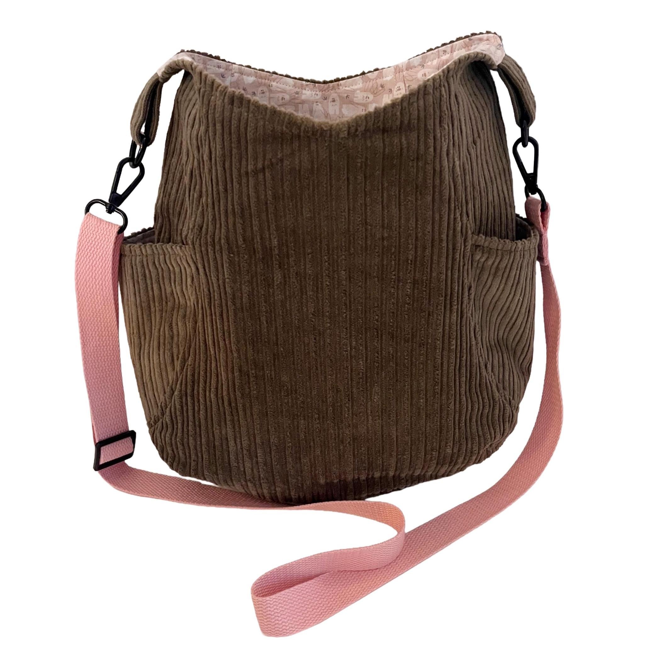 Army Green Corduroy Crossbody Bag