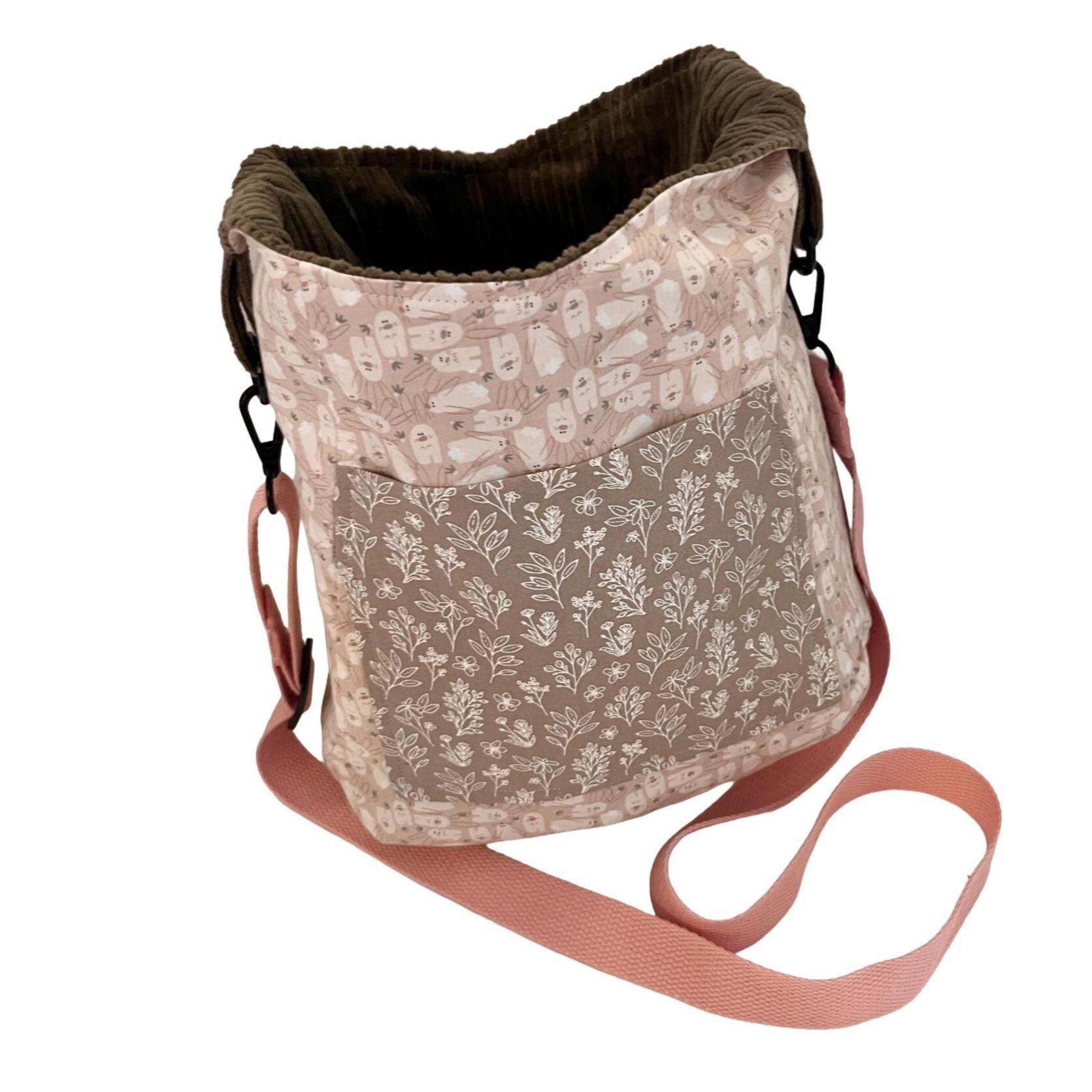 Army Green Corduroy Crossbody Bag