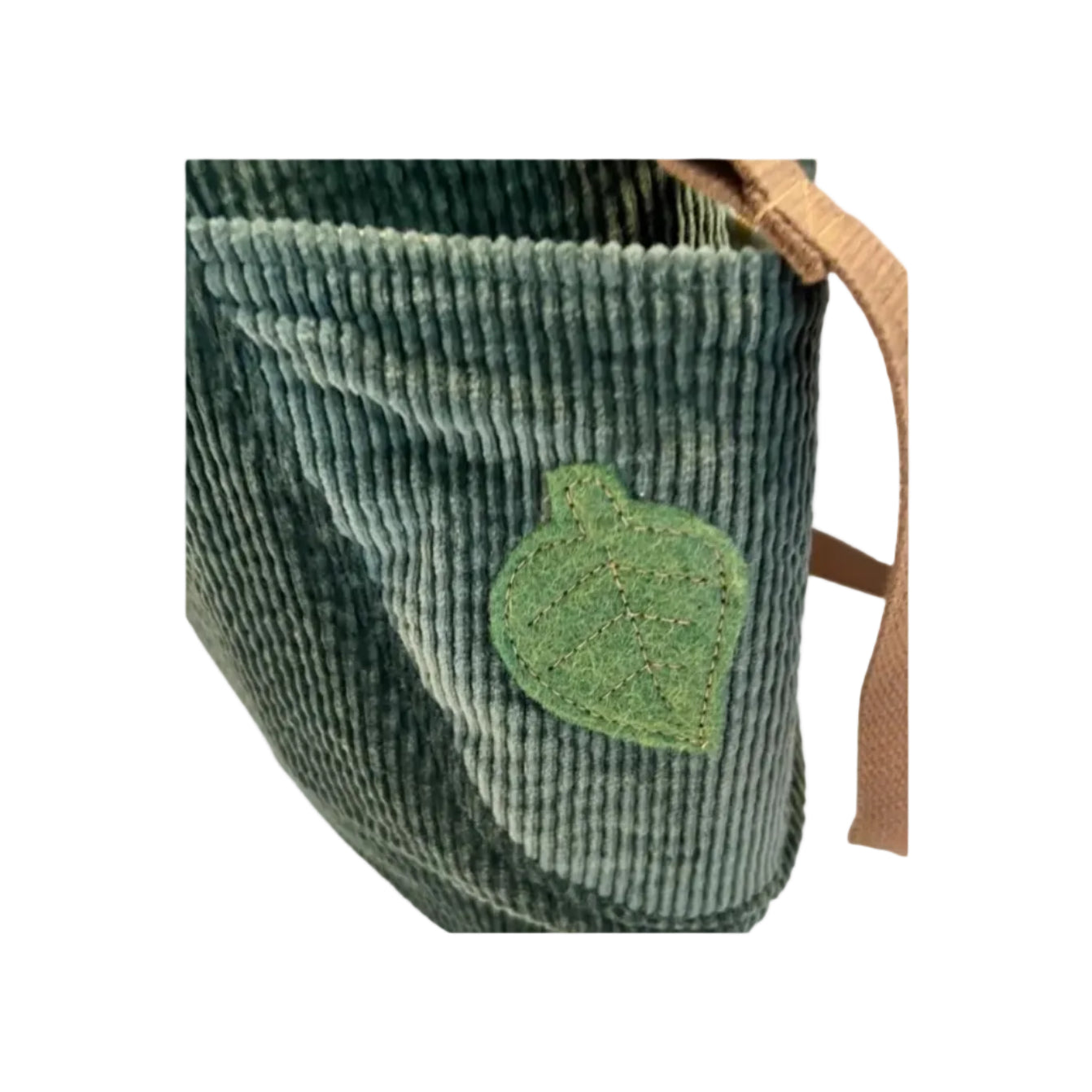 Forest Green Corduroy Crossbody Bag
