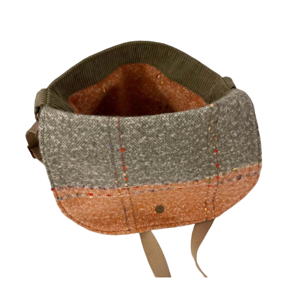 Sage Green Slouchy Corduroy Crossbody Bag