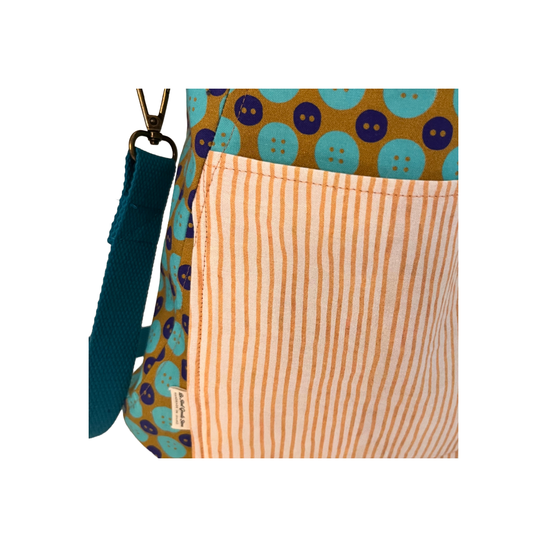 Royal Blue Corduroy Crossbody Bag