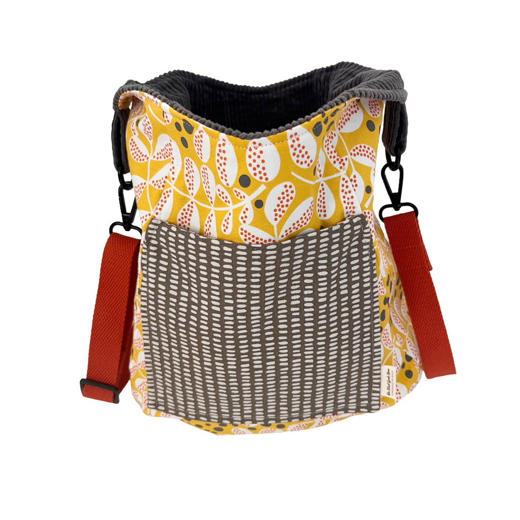 Slate Corduroy Crossbody Bag
