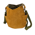 Mustard Corduroy Crossbody Bag