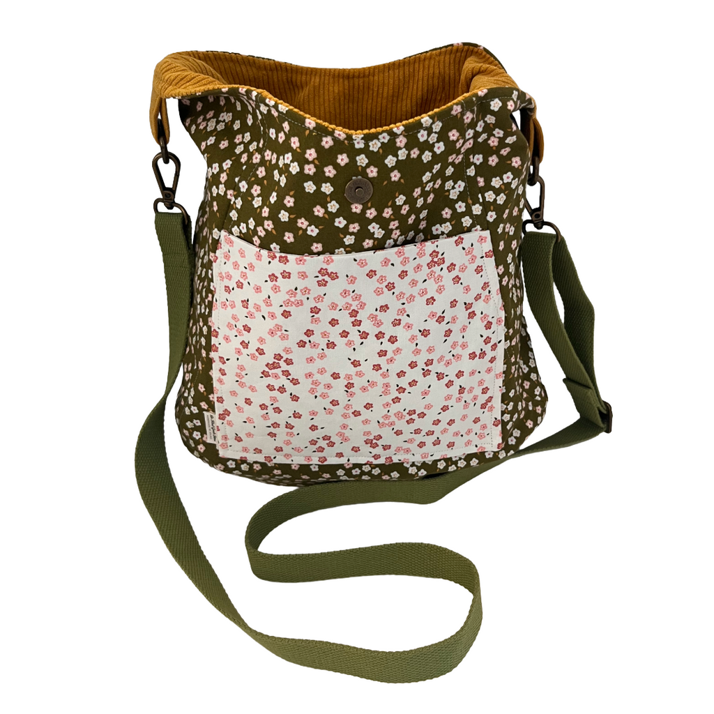Mustard Corduroy Crossbody Bag
