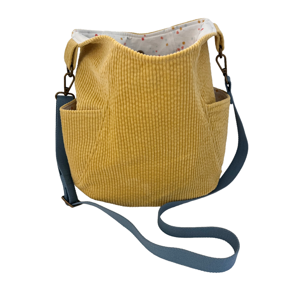Sunflower Corduroy Crossbody Bag