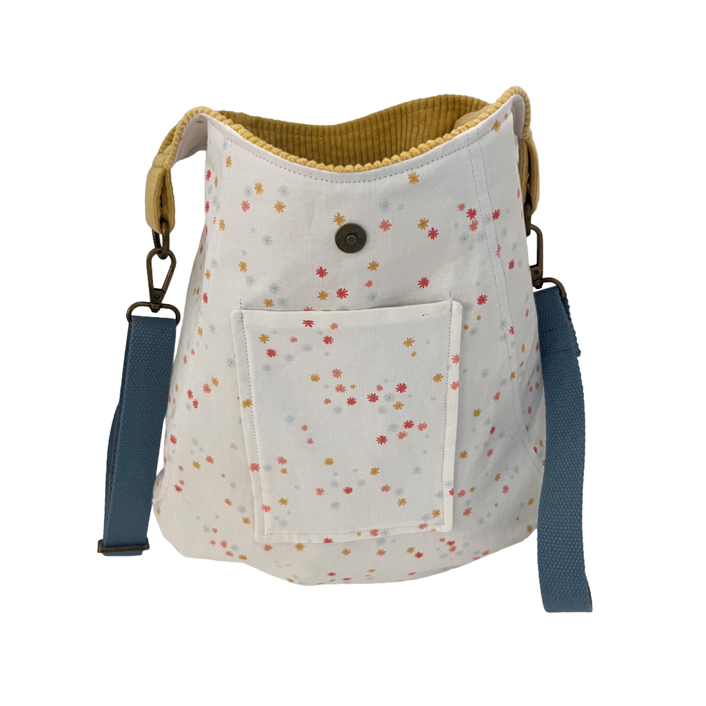 Sunflower Corduroy Crossbody Bag
