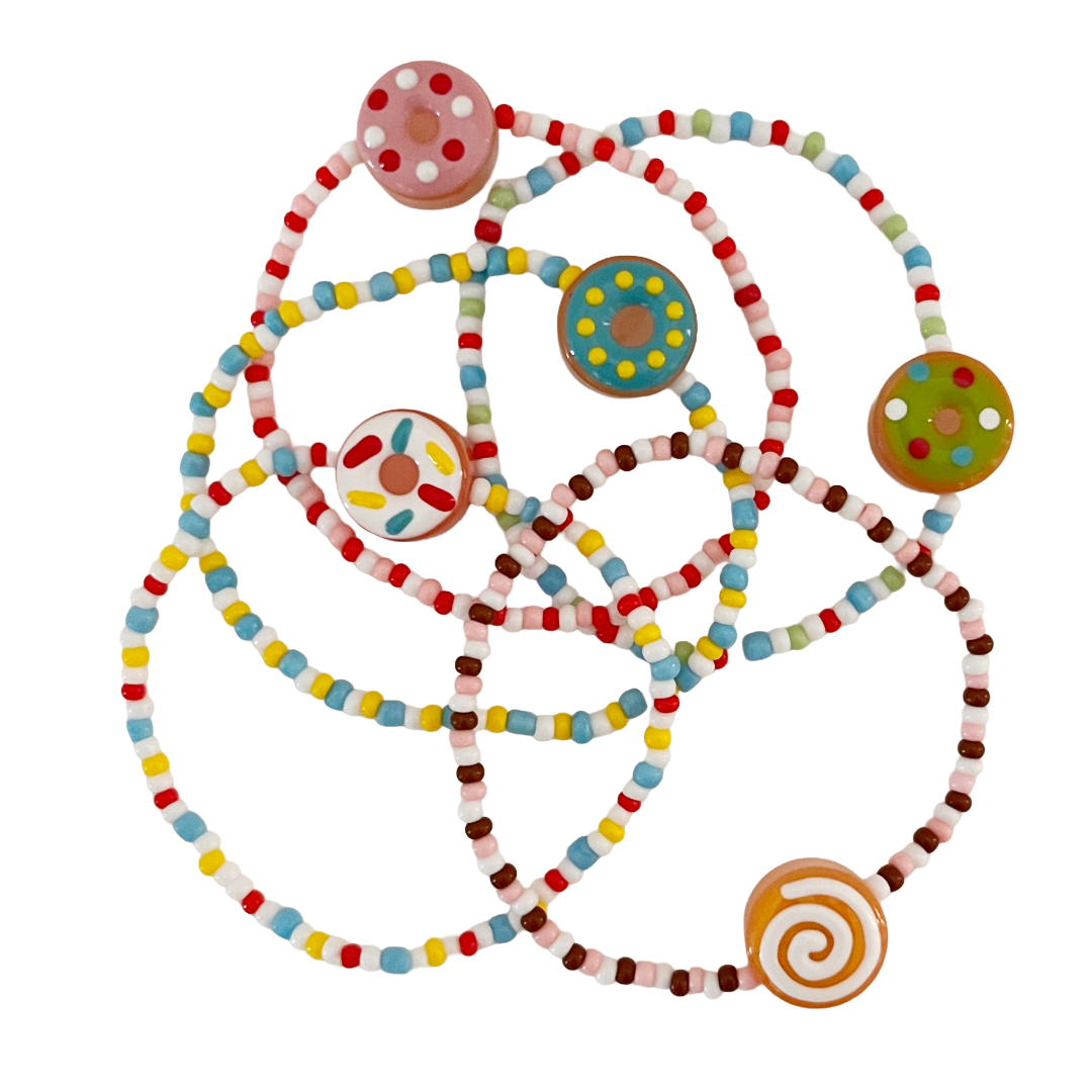 Donut Charm Bracelets & Earrings