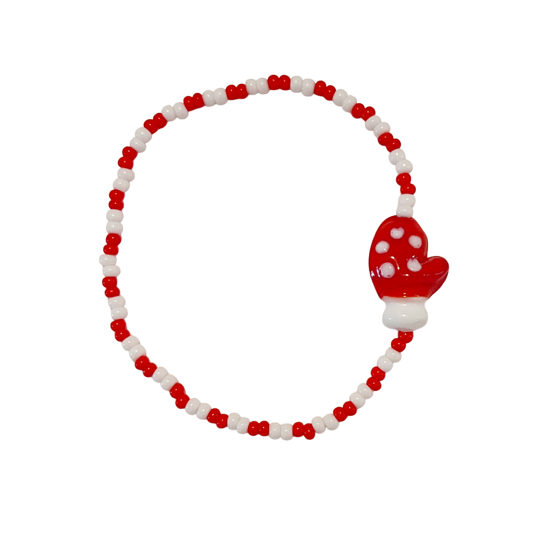 Holiday Bracelets & Earrings – Red & White