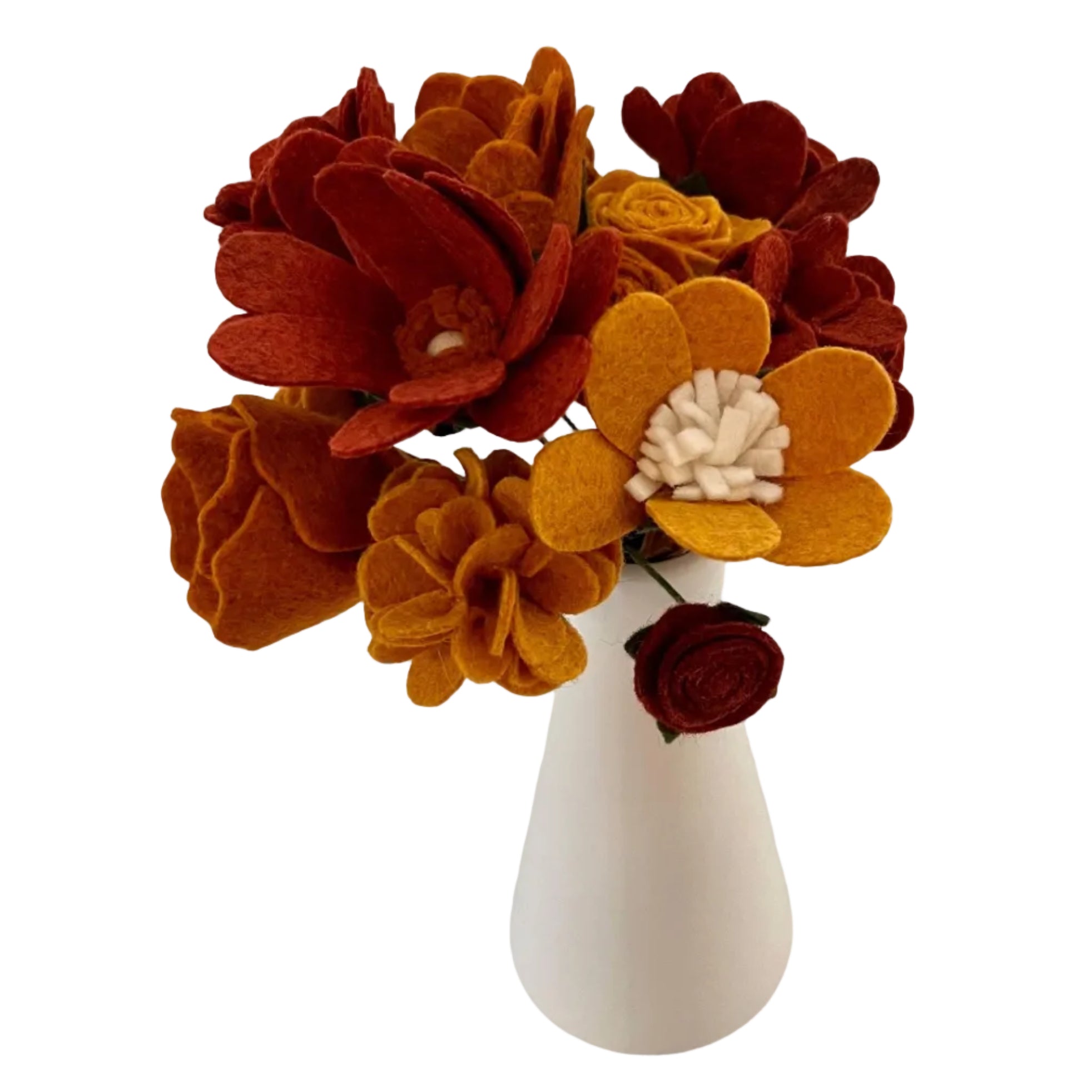 Rich & Warm Felt Autumn Flower Bouquets