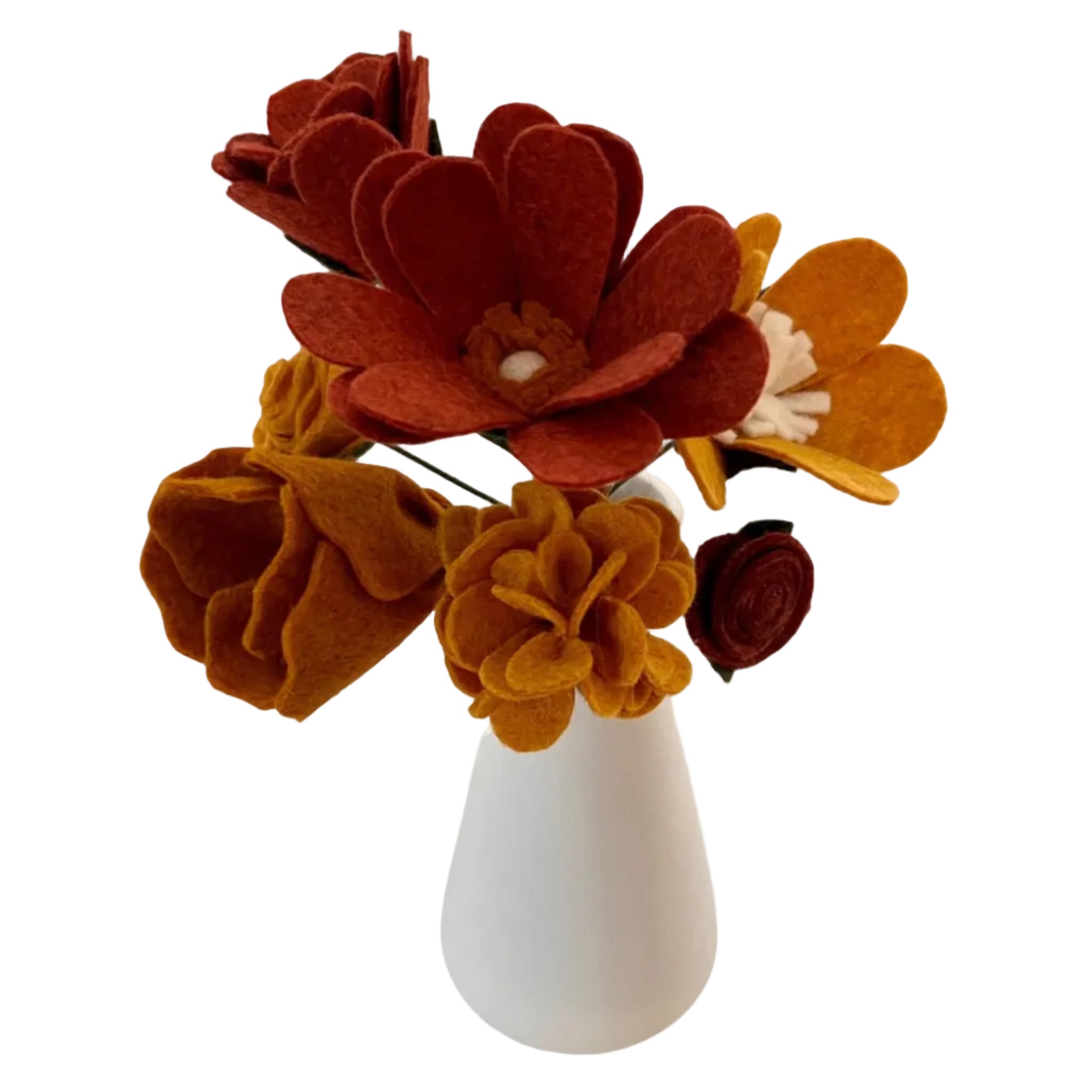Rich & Warm Felt Autumn Flower Bouquets