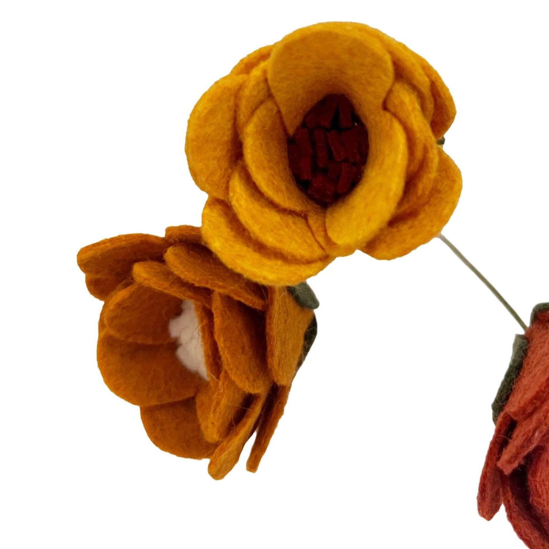 Rich & Warm Felt Autumn Flower Bouquets