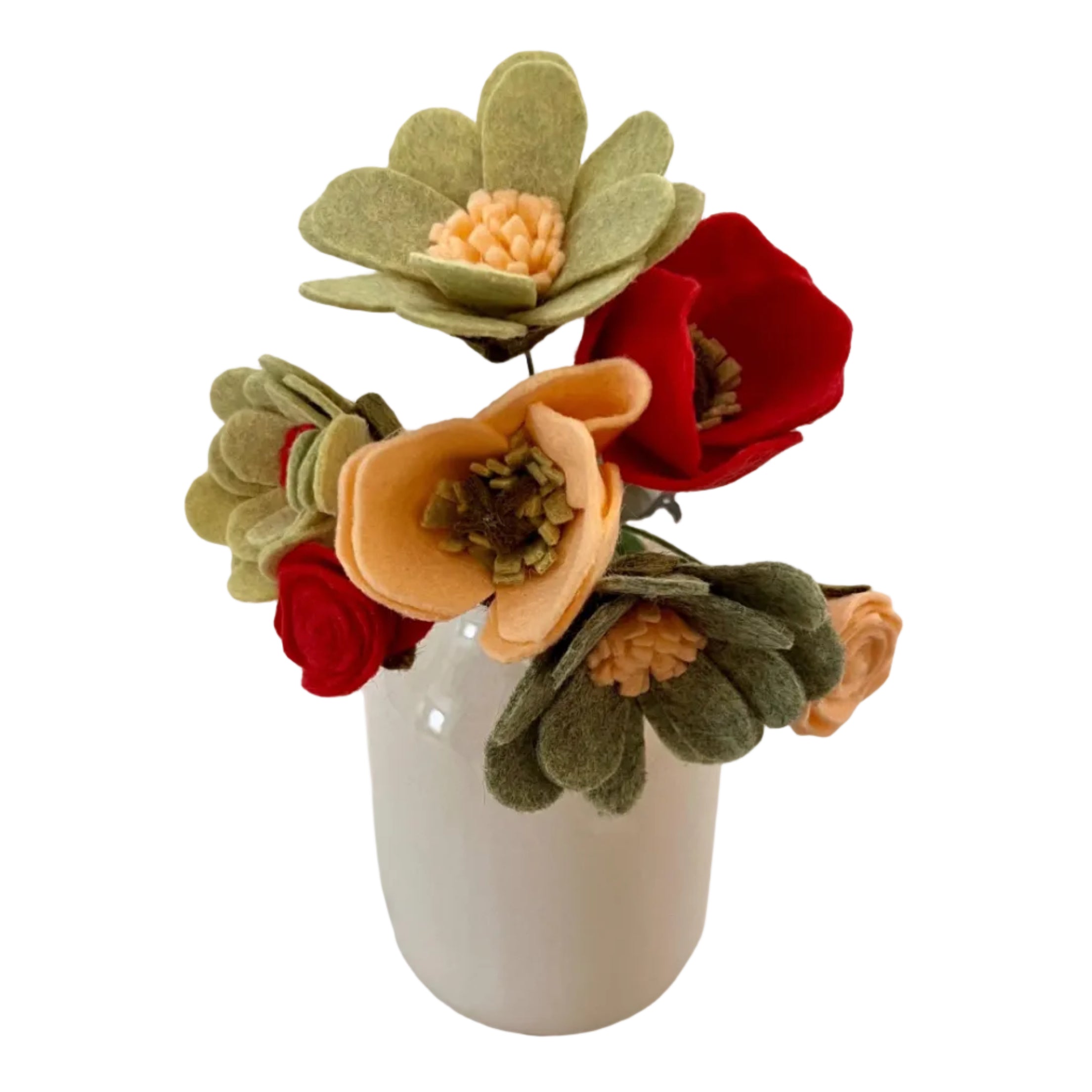 Pastel & Bold Felt Flower Bouquets