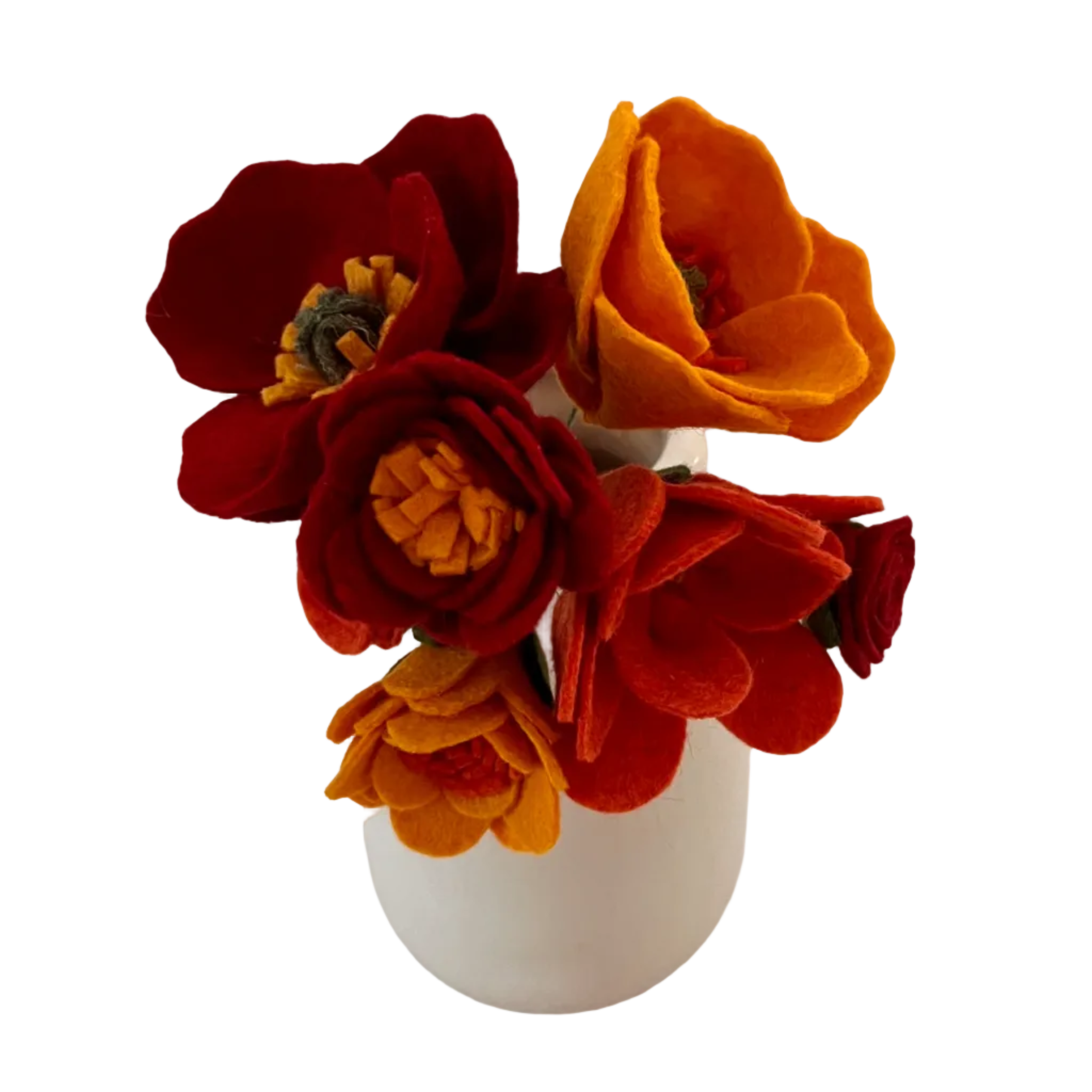 Pastel & Bold Felt Flower Bouquets