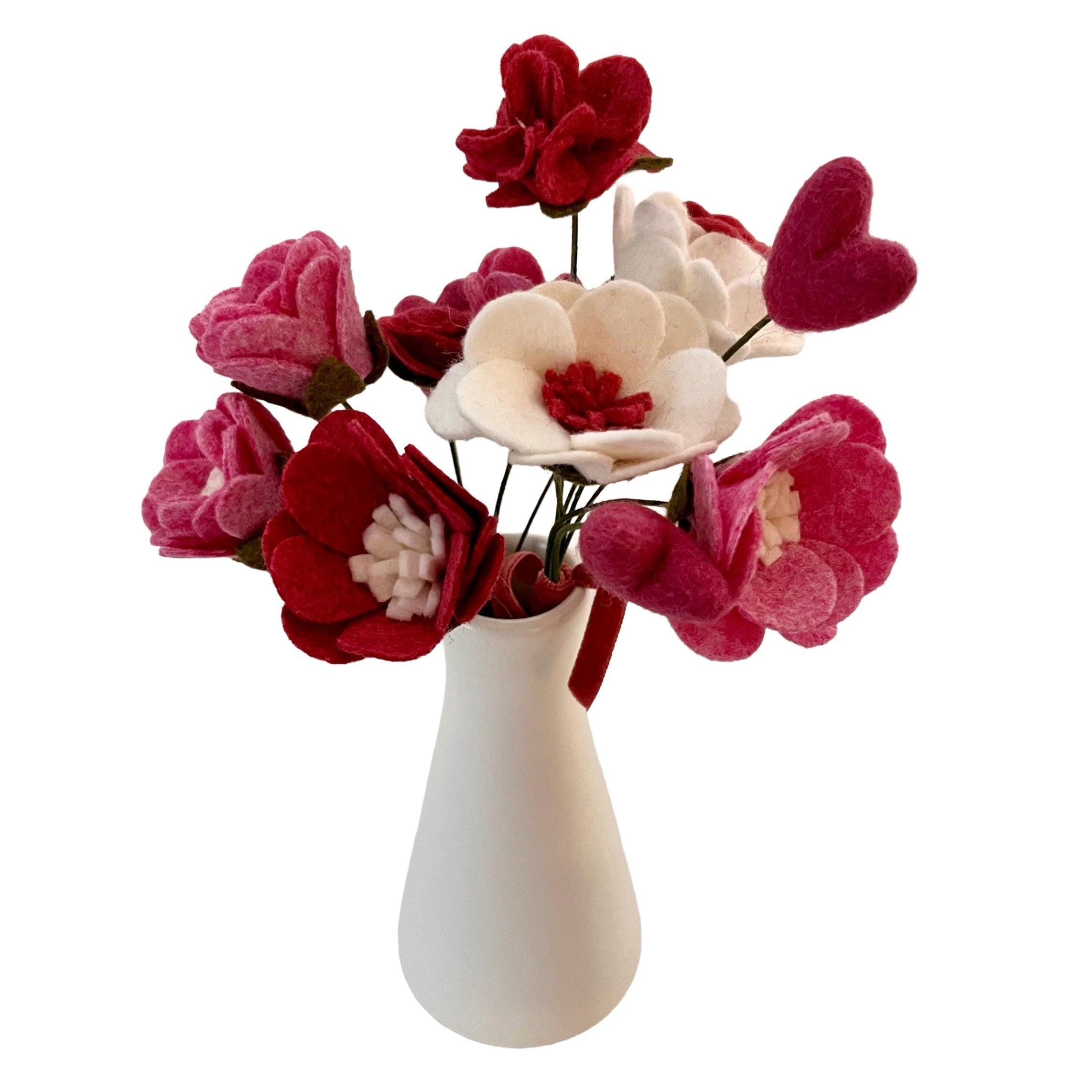 Sweet & Romantic Felt Flower Bouquets