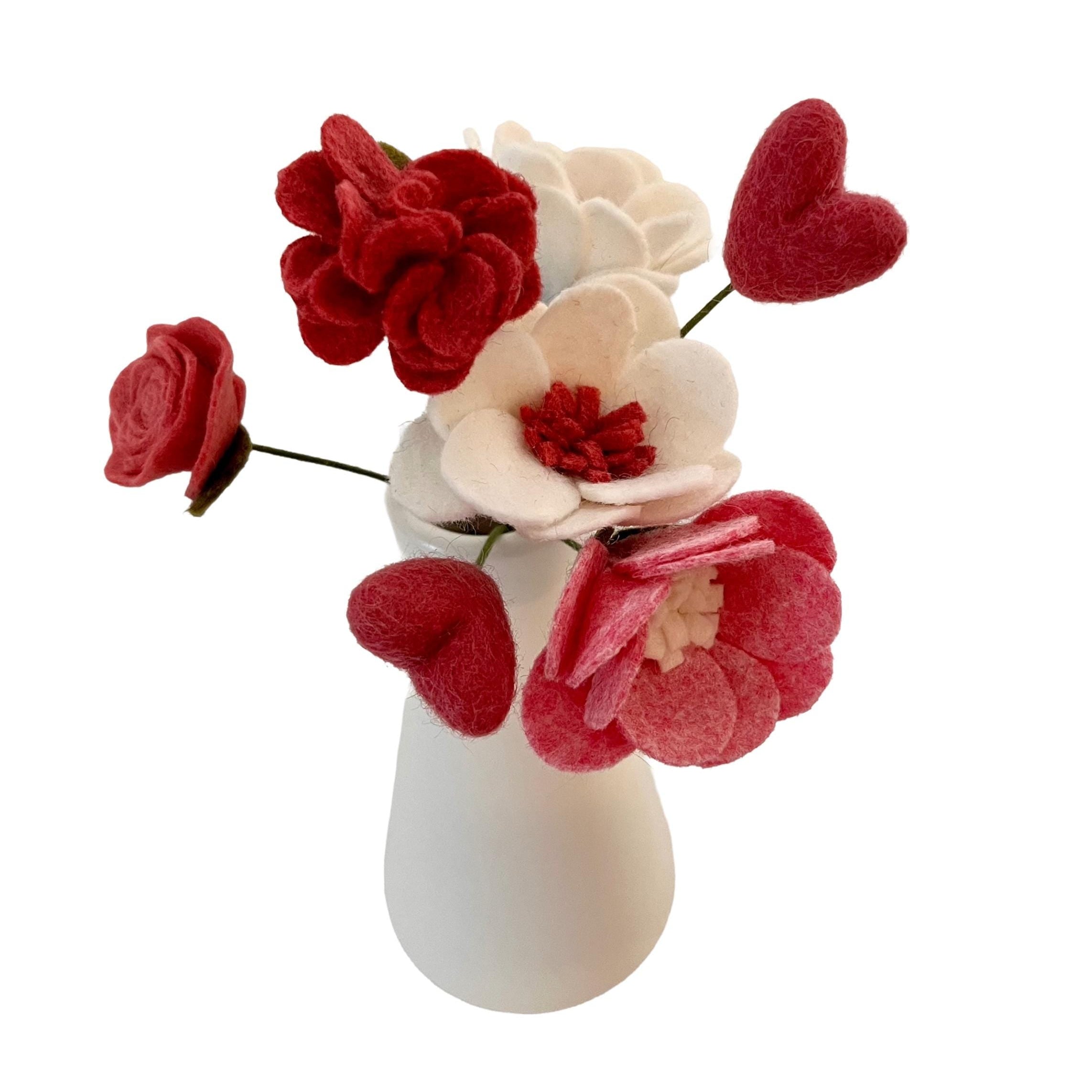 Sweet & Romantic Felt Flower Bouquets