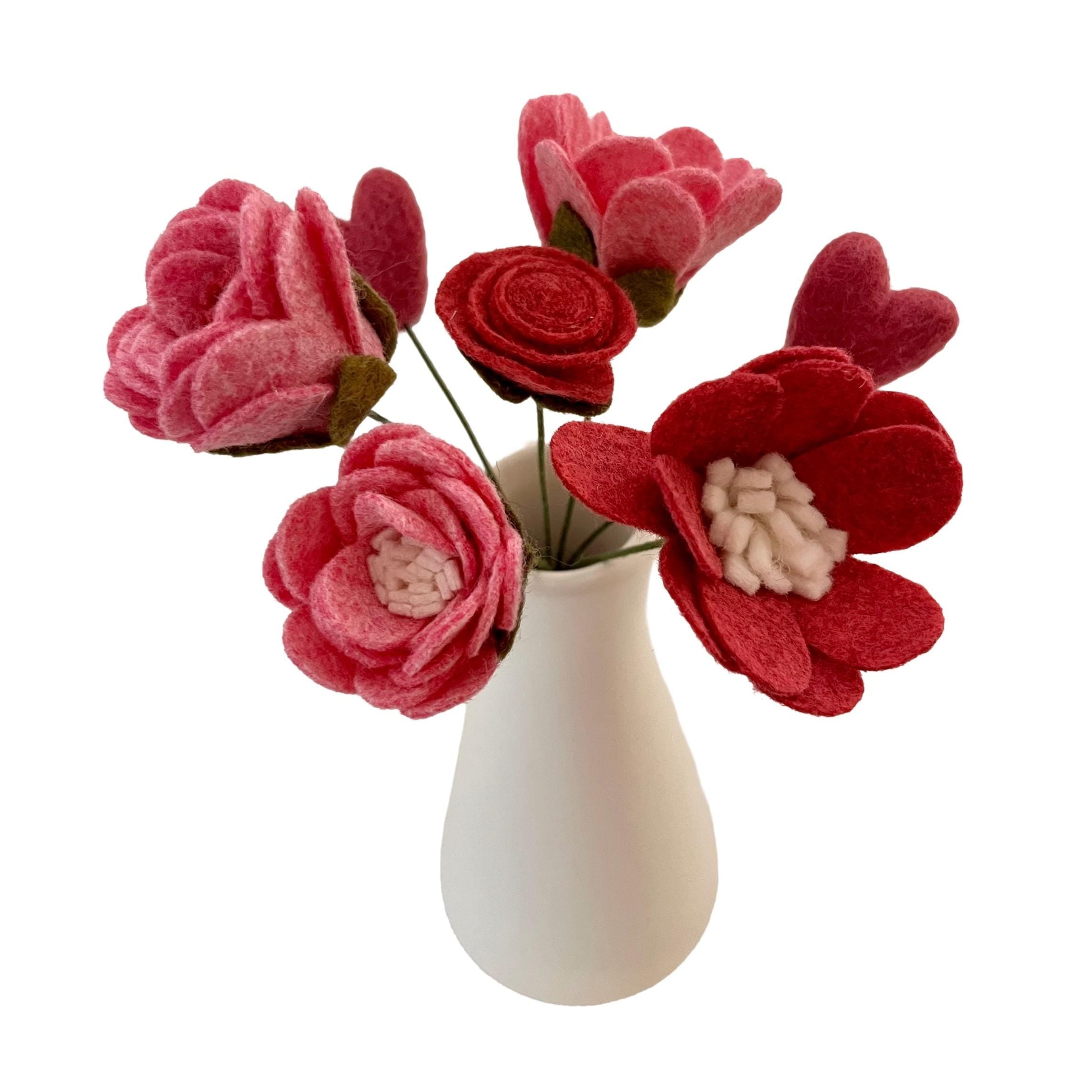 Sweet & Romantic Felt Flower Bouquets