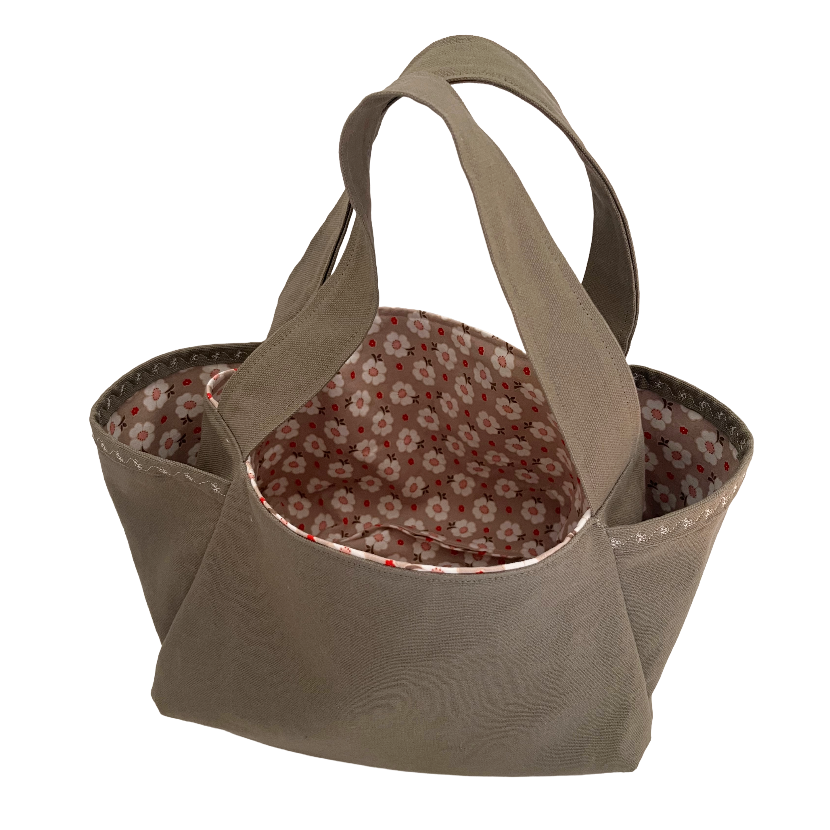 Army Green Canvas Gardening Tote