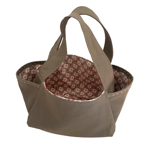 Army Green Canvas Gardening Tote