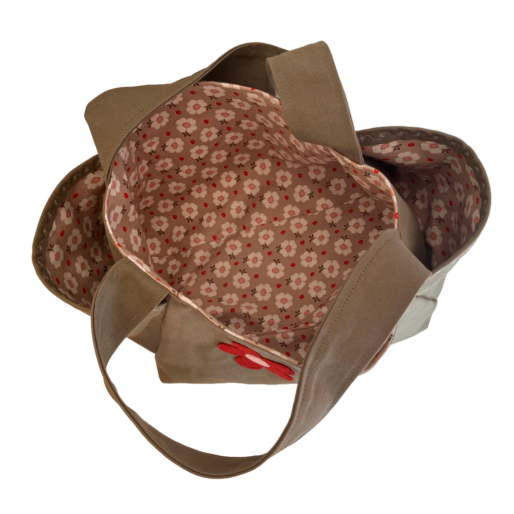 Army Green Canvas Gardening Tote