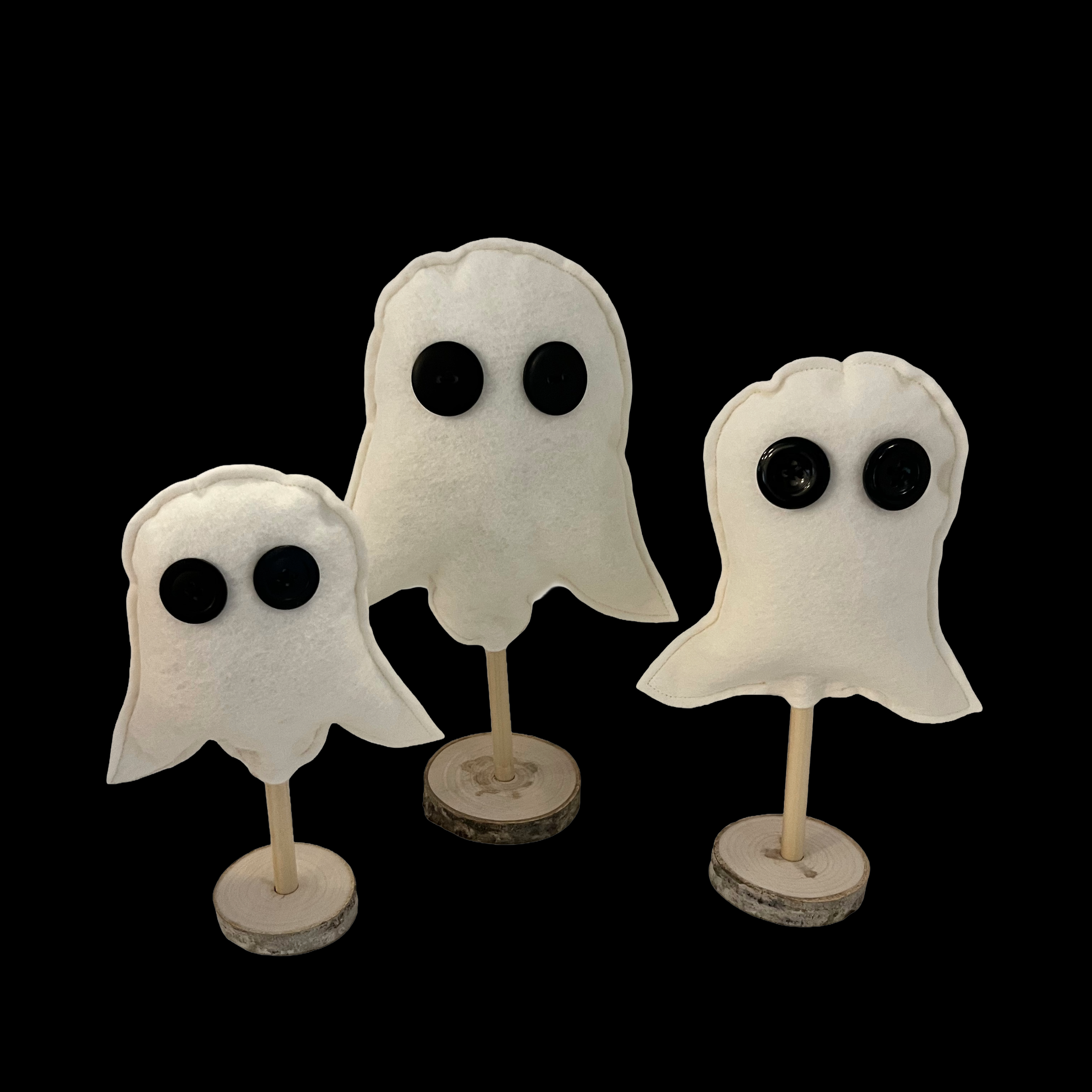Felt Ghost Figures - Halloween Decor