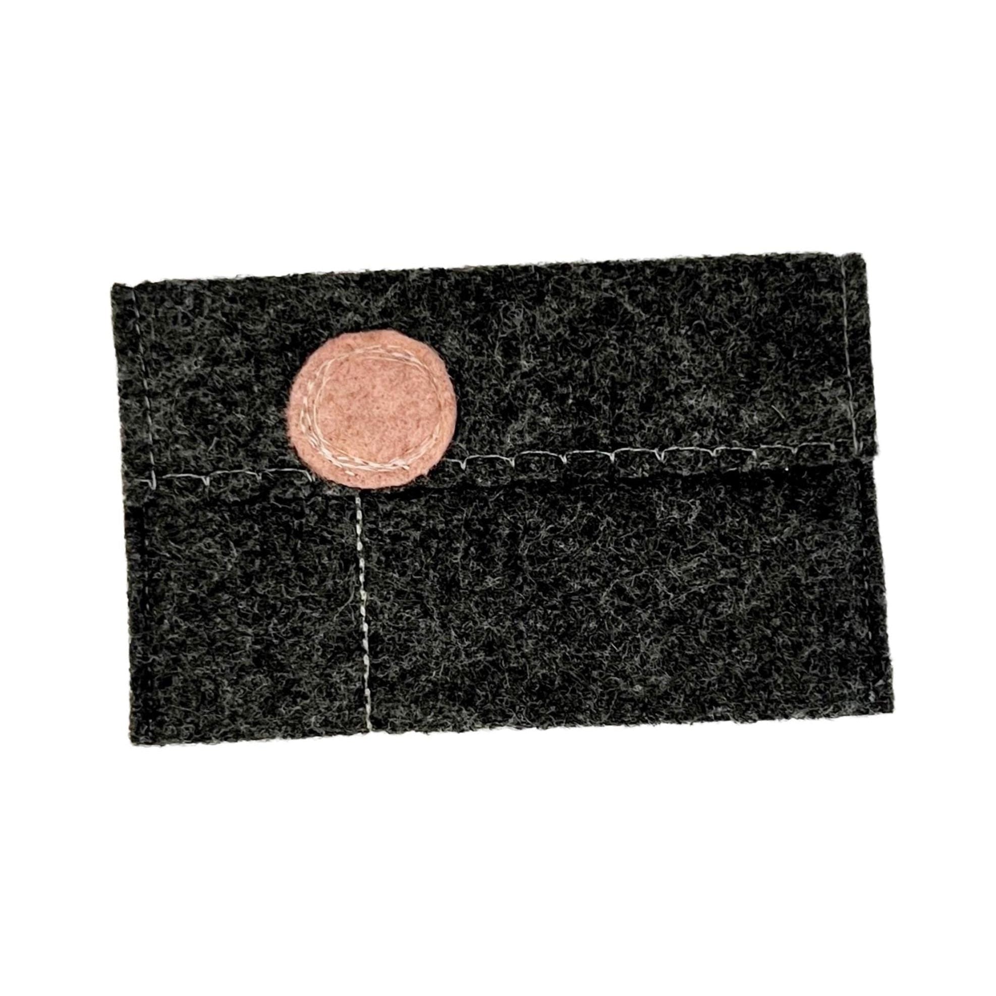 Charcoal Polyester Felt Gift Card Holders