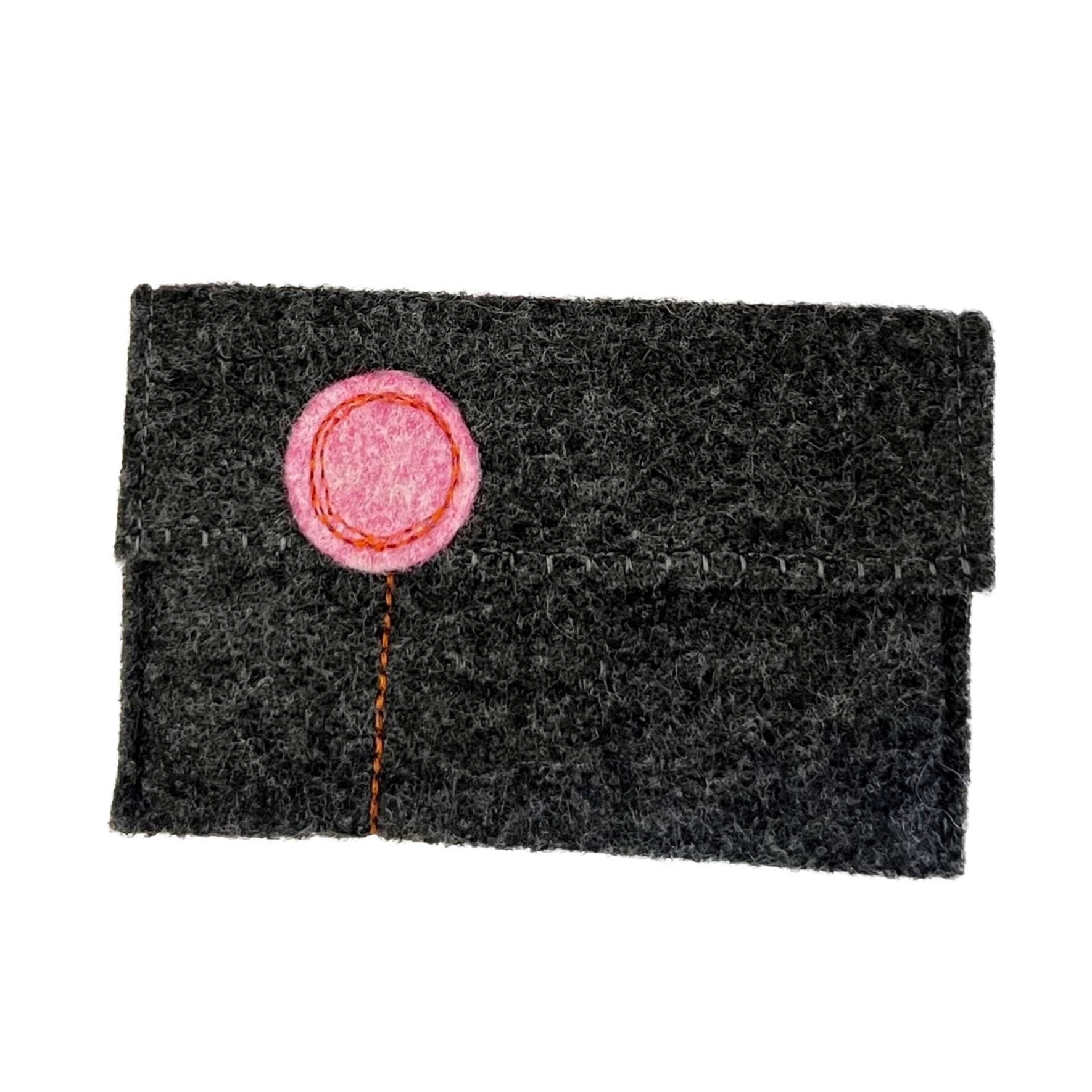 Charcoal Polyester Felt Gift Card Holders