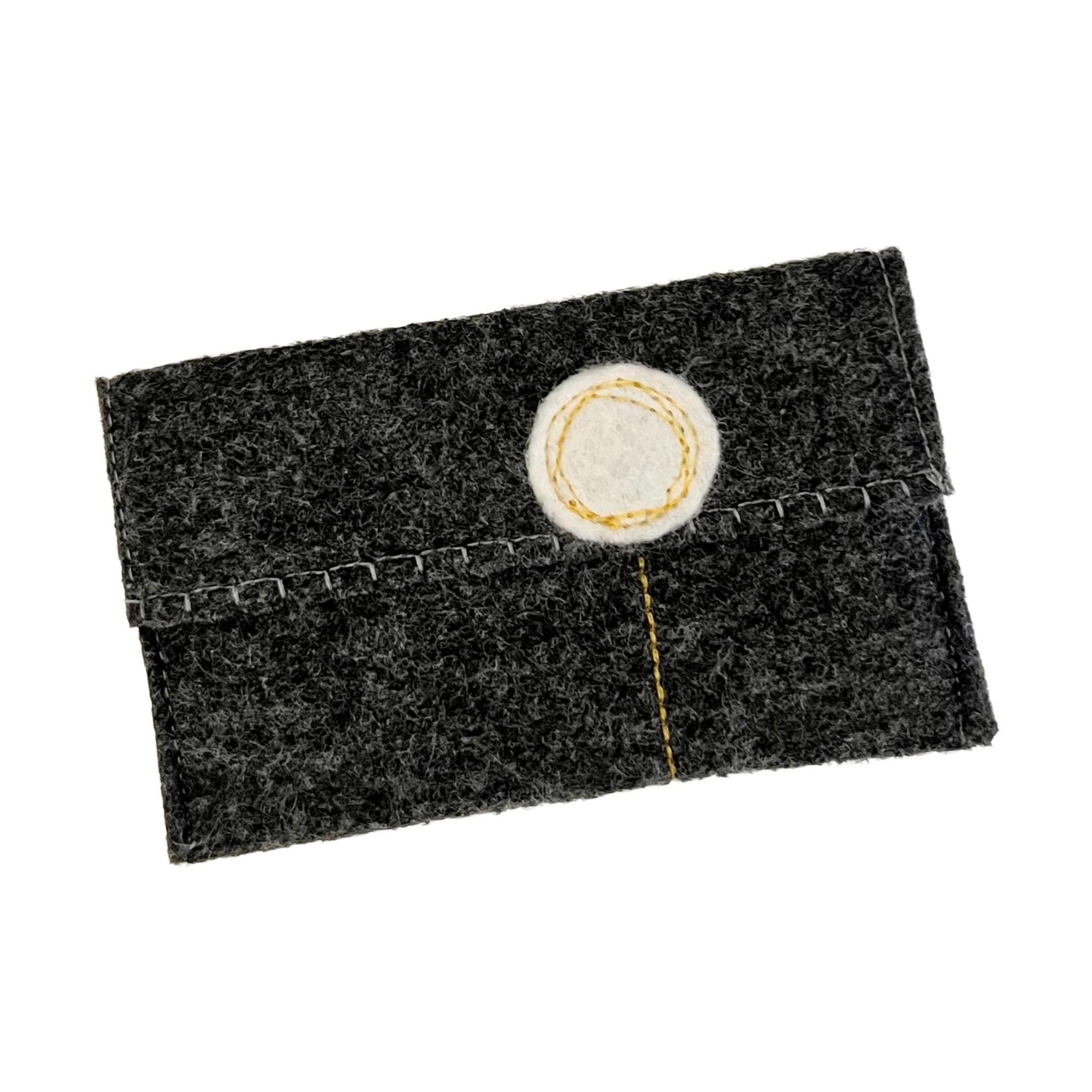 Charcoal Polyester Felt Gift Card Holders