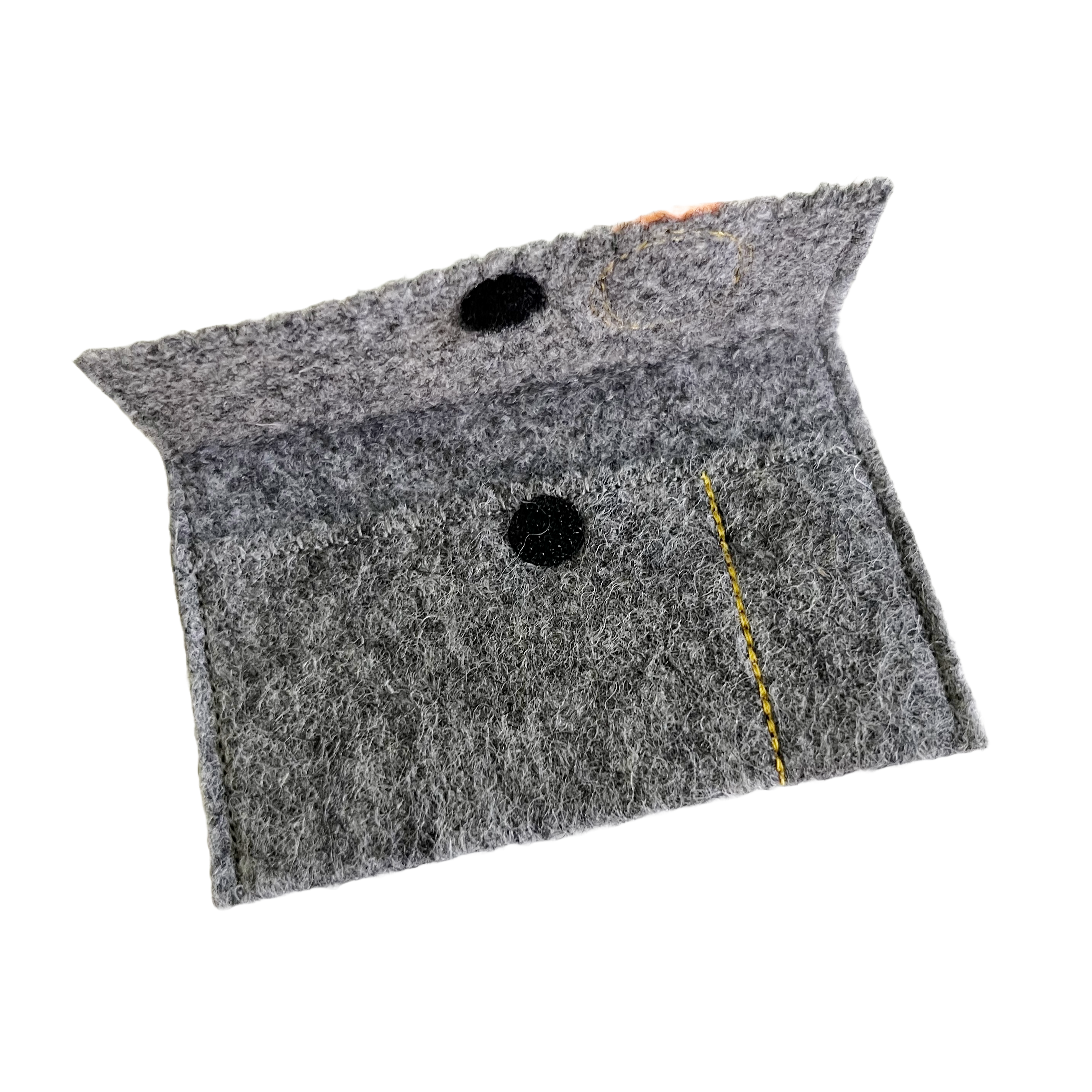 Heather Gray Wool Felt Gift Card Holders