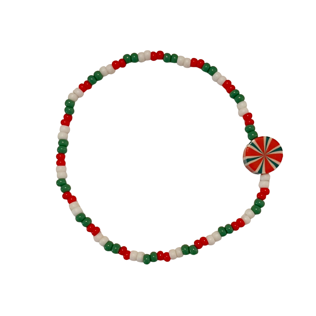 Holiday Bracelets & Earrings – Green, Red & White