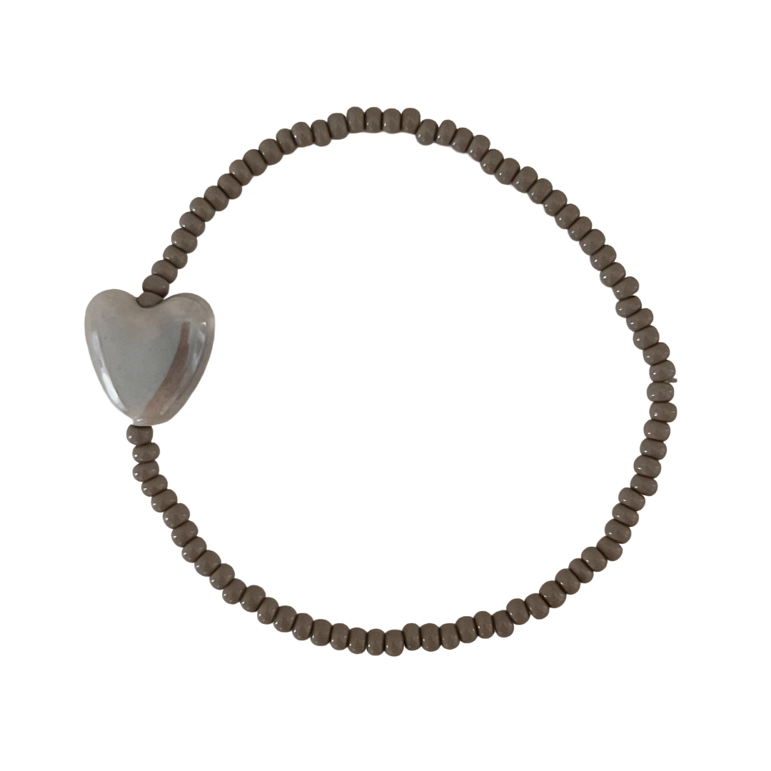 Ceramic Heart Beaded Bracelets