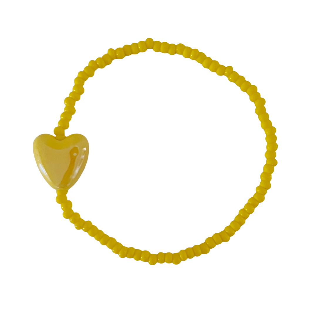 Ceramic Heart Beaded Bracelets