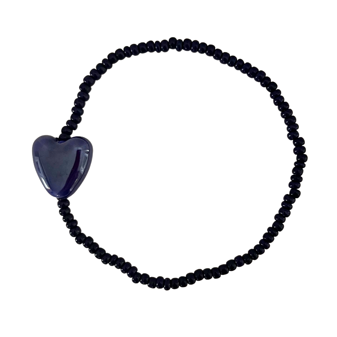 Ceramic Heart Beaded Bracelets