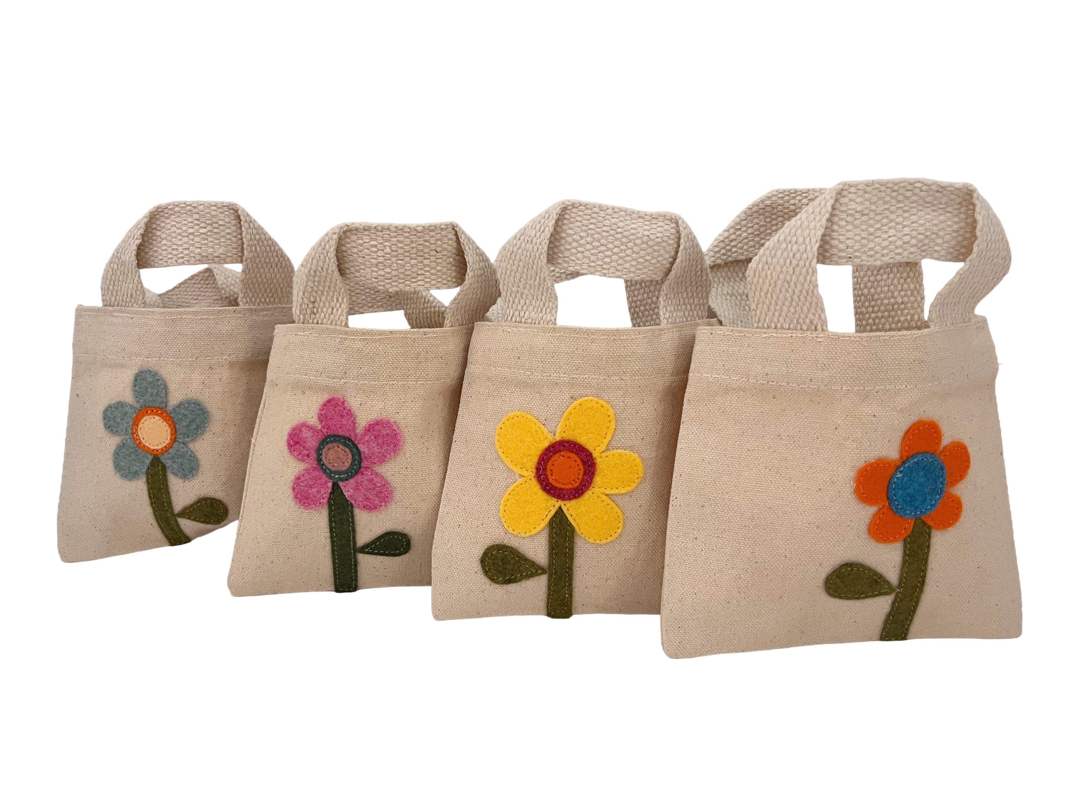 Mini Canvas Tote Bags 🌼
