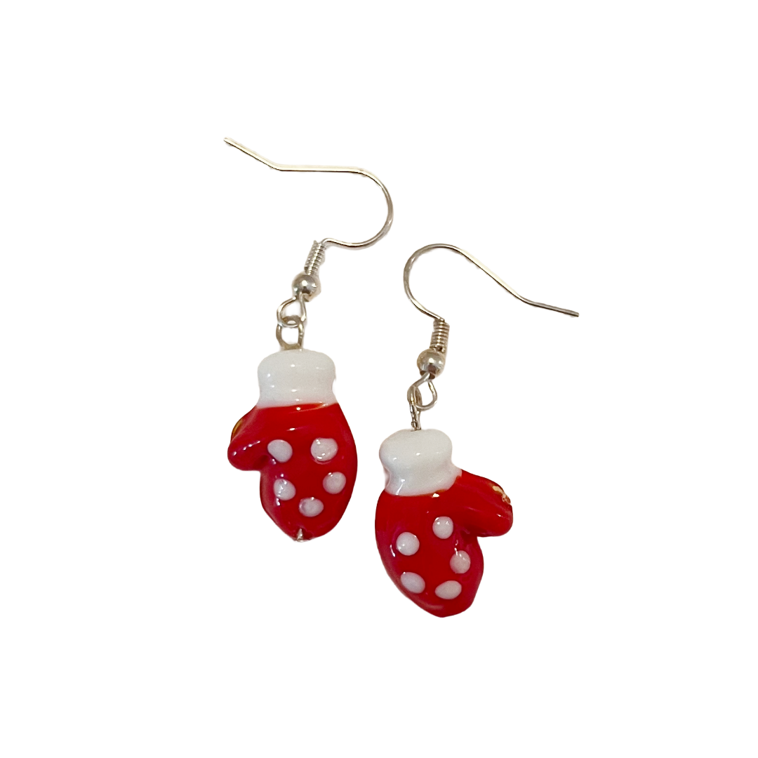 Holiday Bracelets & Earrings – Red & White