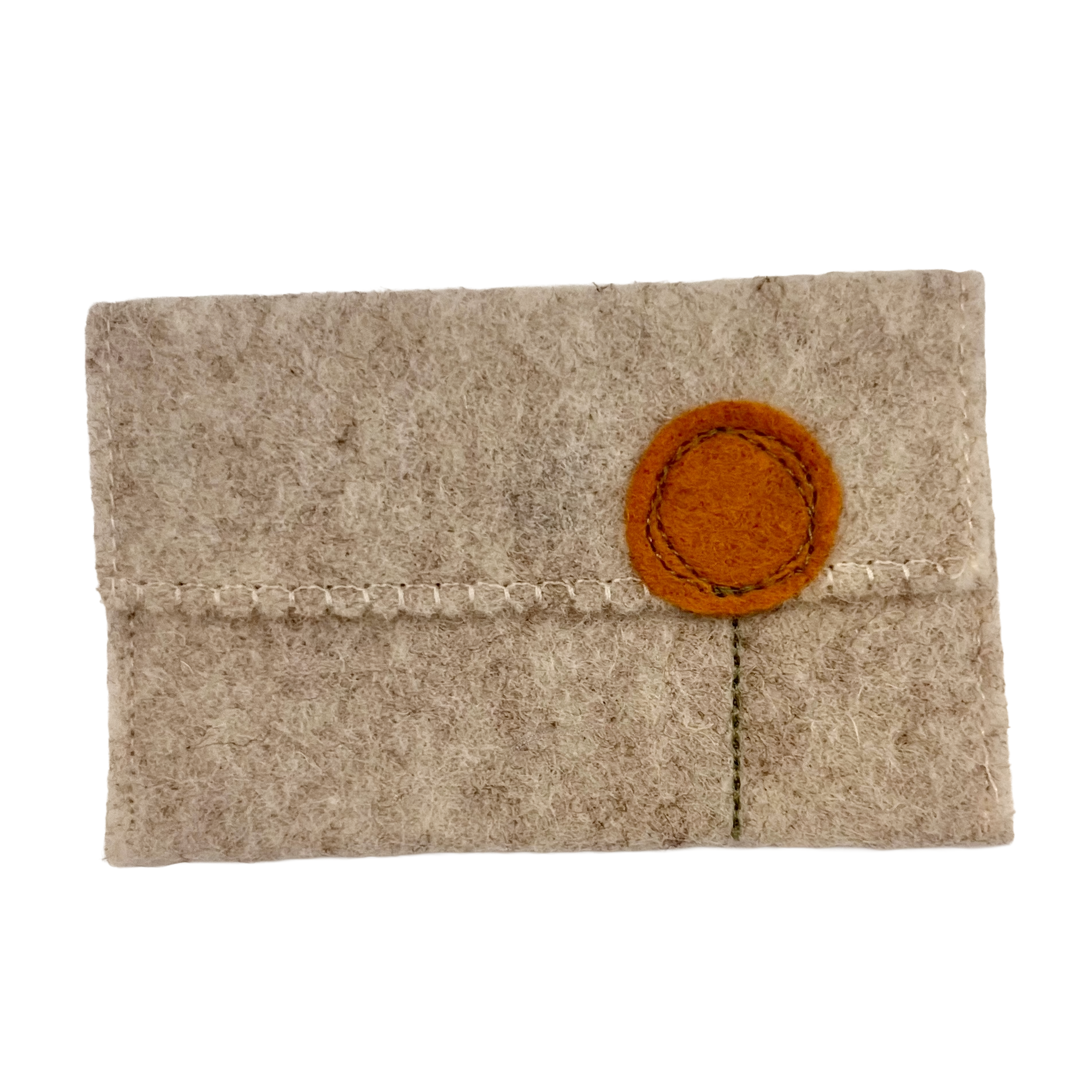 Oatmeal Wool Felt Gift Card Holders
