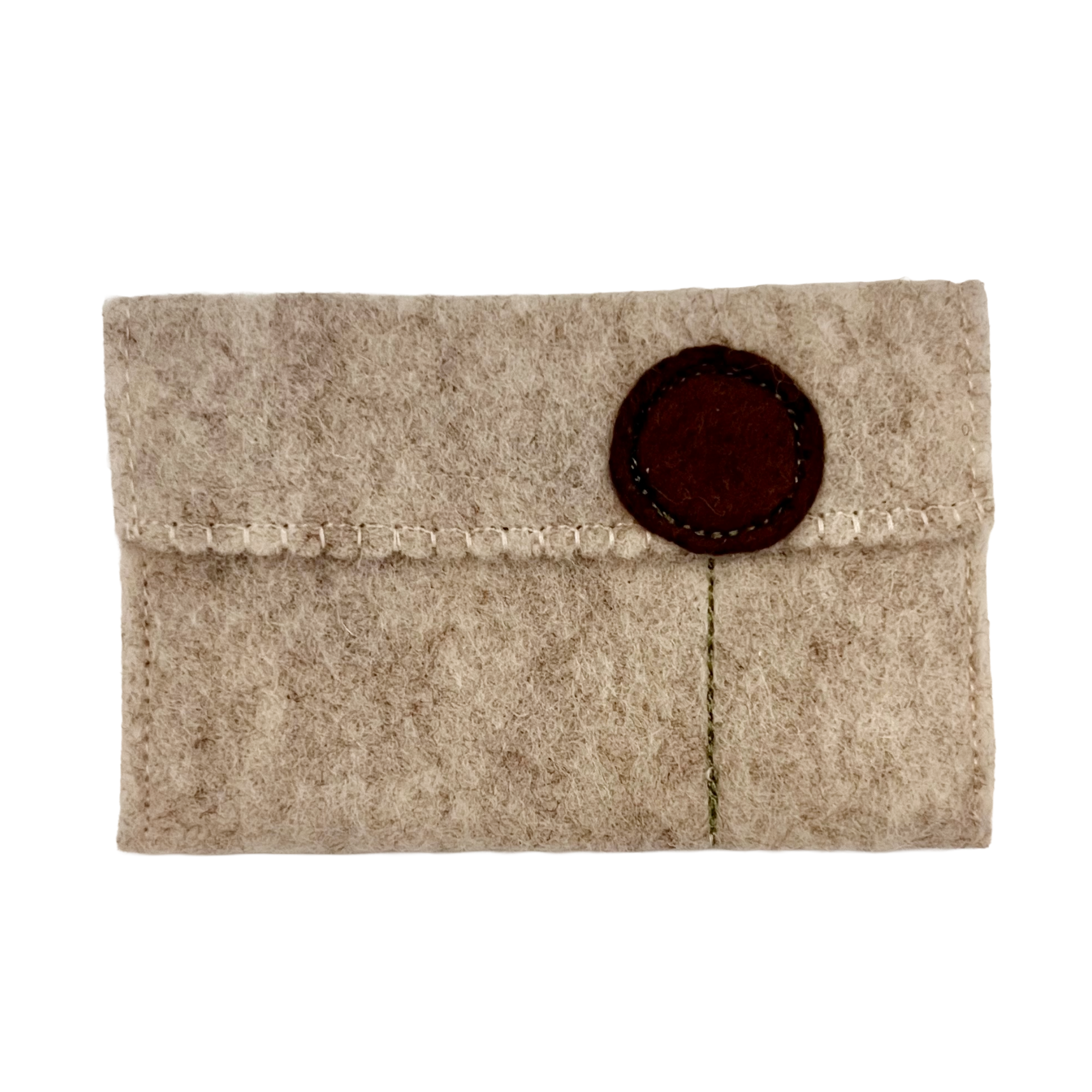 Oatmeal Wool Felt Gift Card Holders