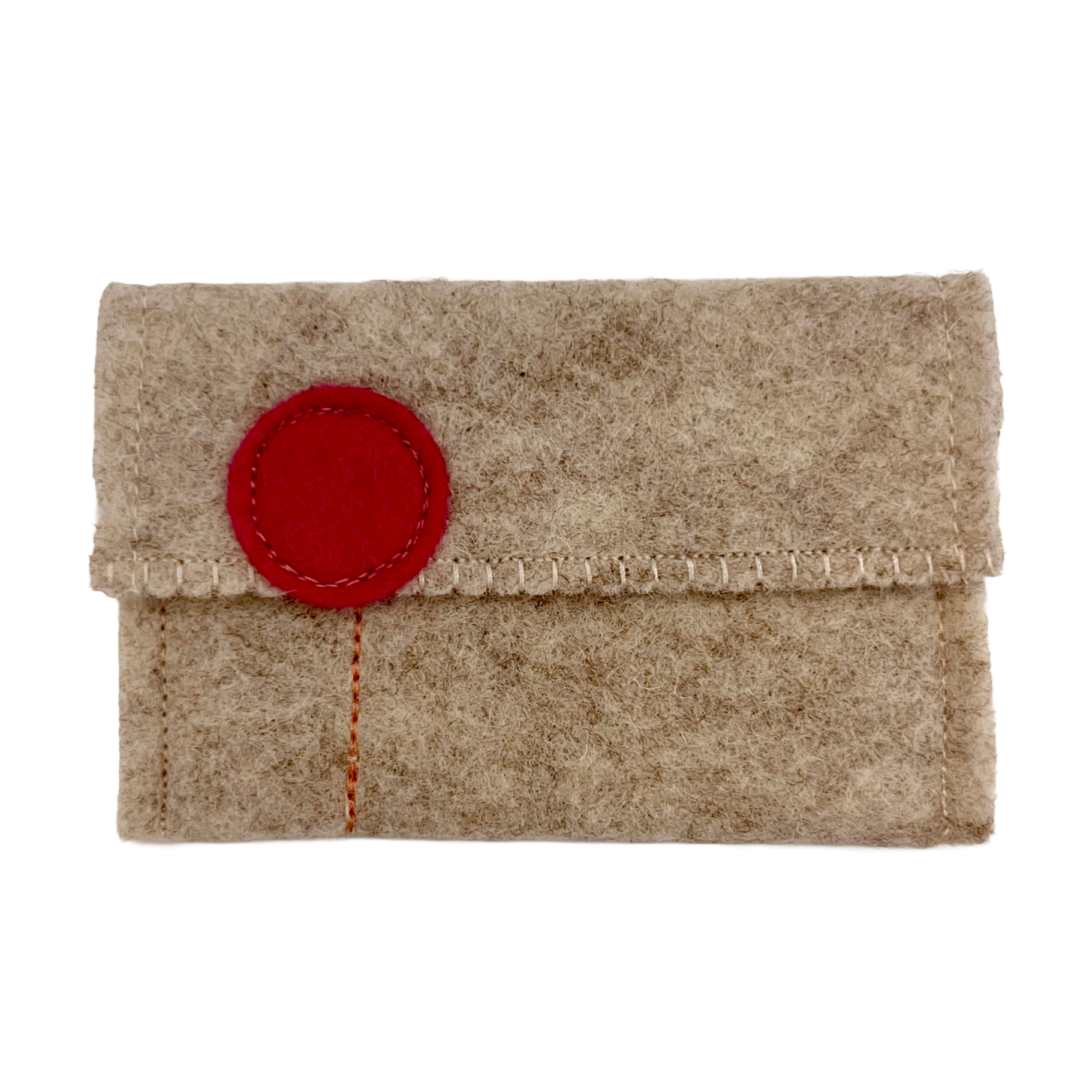 Oatmeal Wool Felt Gift Card Holders